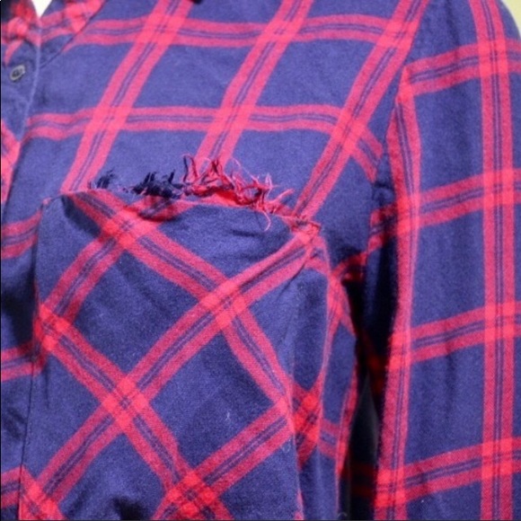 Zara Trafaluc collection red plaid shirt size: M - Picture 4 of 4